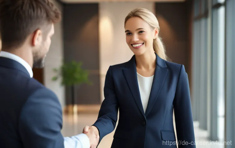 취업 컨설팅 서비스 - **Prompt:** A professional career consultant (40s-50s, diverse, dressed in a sharp business suit) is...